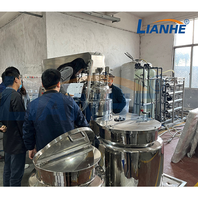 SUS316L Vakum Homojenleştirici Mikser Losyon Emülgatör Kozmetik Karıştırma Tankı Yapımı