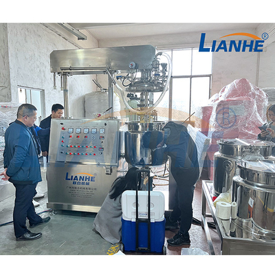 SUS316L Vakum Homojenleştirici Mikser Losyon Emülgatör Kozmetik Karıştırma Tankı Yapımı