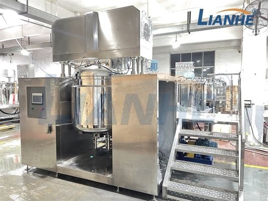 1000L Diş Macunu Vakum Emülgatör Mikser Dağıtıcı Toz Karıştırma