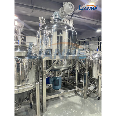 Karıştırıcı ile Buhar Isıtma Vakum Emülgatör Karıştırıcı Kozmetik Merhem Karıştırma Tankı