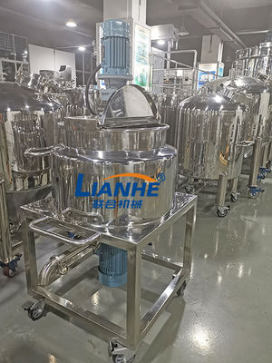 SUS 304 100L Sıvı Yıkama Karıştırma Makinesi Küçük Ölçekli Homojenizatör Karıştırıcı