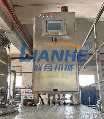 3000L Vakum Emülsifiye Mikser, Load Cell Kozmetik Krem Yapma Makinesi ile