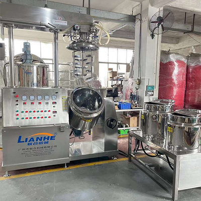 100L Kozmetik Vakum Homojenizatör Karıştırıcı Vücut Losyonu Merhem Yapma Makinesi