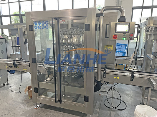 Otomatik 4 Nozullu Piston Dolum Makinesi Yüksek Hızlı