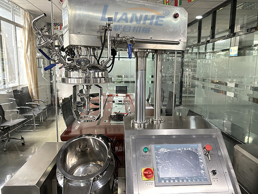 10L 20L Kozmetik Krem Losyon Yapma Makinesi Vakum Emülsifiye Karıştırıcı makinesi