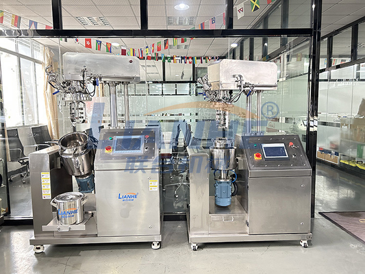 10L 20L Kozmetik Krem Losyon Yapma Makinesi Vakum Emülsifiye Karıştırıcı makinesi