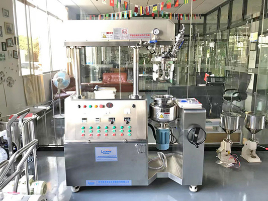 5L Yüksek Hızlı Laboratuvar Kremi Vakum Emülgatör Homojenizatör Losyon Vakum Karıştırıcı