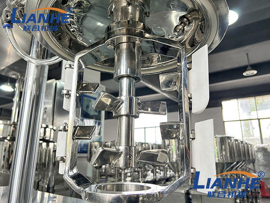 10L Laboratuvar Kremi Vücut Losyonu Cilt Bakımı Vakum Emülsifiye Karıştırıcı Makinesi