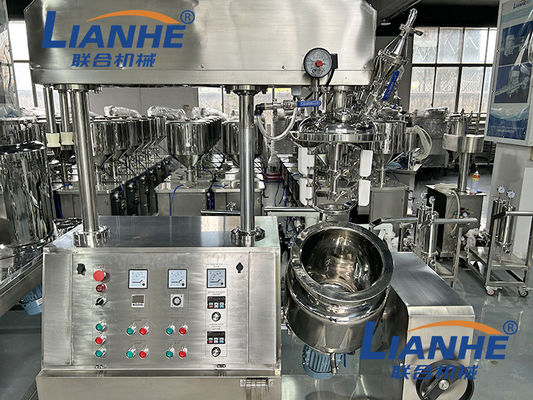 10L Laboratuvar Kremi Vücut Losyonu Cilt Bakımı Vakum Emülsifiye Karıştırıcı Makinesi