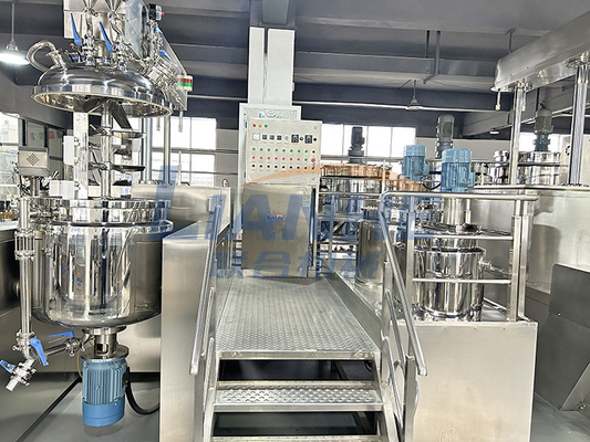 300L İç ve Dış Sirkülasyon Vakum Homojenizatör Krem Karıştırma Makinesi