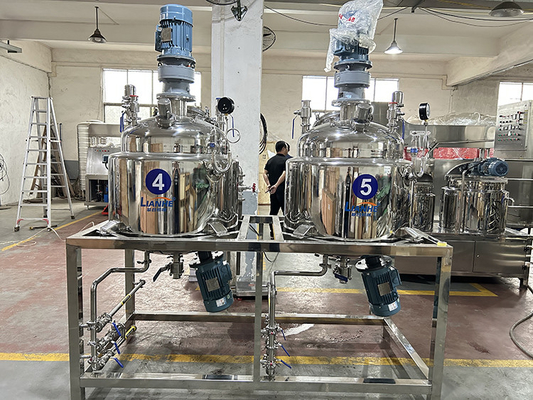 Sabit Tip Vakum Homojenizatör Kozmetik Krem Karıştırıcı Losyon Merhem Karıştırma Makinesi