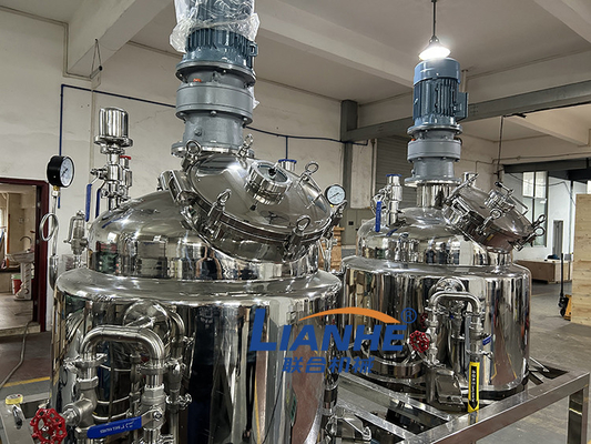 Sabit Tip Vakum Homojenizatör Kozmetik Krem Karıştırıcı Losyon Merhem Karıştırma Makinesi