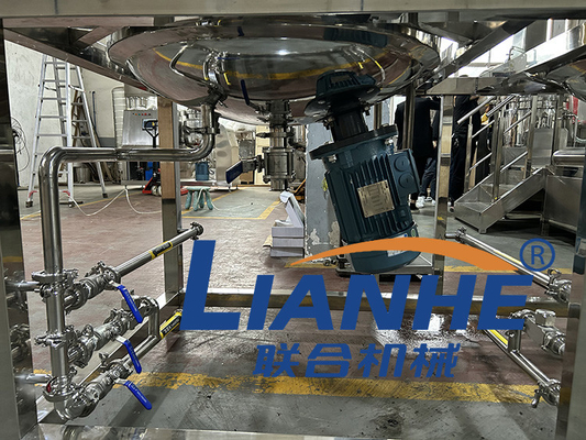 Sabit Tip Vakum Homojenizatör Kozmetik Krem Karıştırıcı Losyon Merhem Karıştırma Makinesi