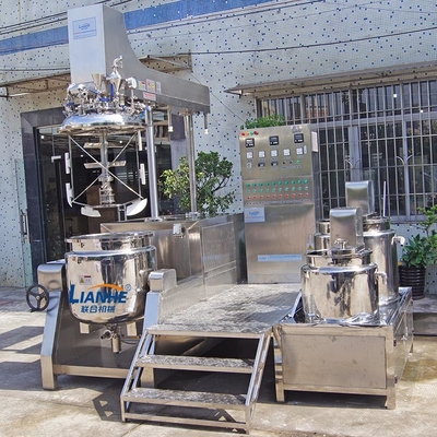 SUS316L Buharlı Isıtma Kozmetik Krem Yapma Makinesi Mikser 250L