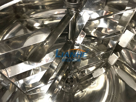 65 Rpm 1000L Losyon Karıştırma Makinesi Kozmetik, Sabit Tip Merhem Yapma Makinesi