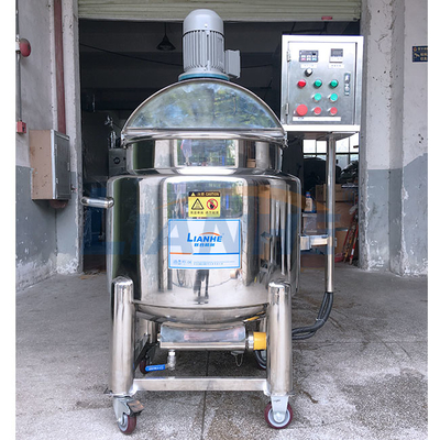 1.5KW 200L Dezenfektan Homojenizatör Emülgatör Karıştırıcı Isıtma Ceketli