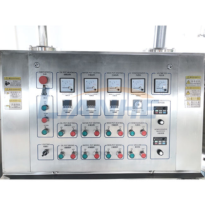 3600r / Min Vakum Emülsifiye Makinesi, 45 Derece Kozmetik Krem Karıştırıcı Makinesi