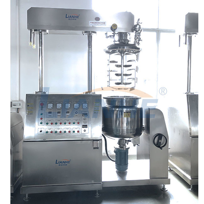 3600r / Min Vakum Emülsifiye Makinesi, 45 Derece Kozmetik Krem Karıştırıcı Makinesi