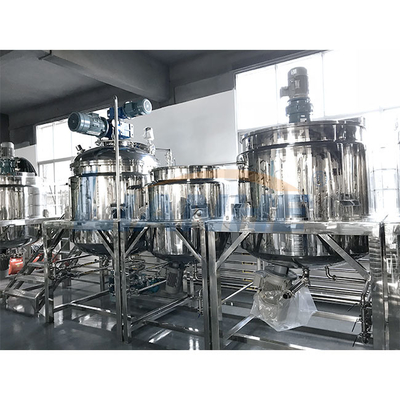 Sabit Tip Domates Ketçap Yapma Makinesi, 1000L Vakum Emülgatör Karıştırıcı