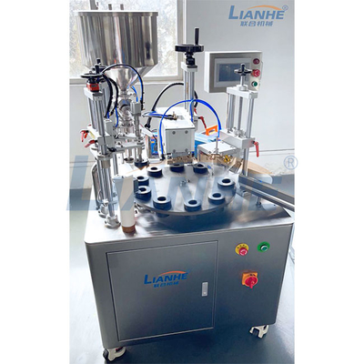 LIANHE Ultrasonik Tüp Dolum Makinesi Yarı Otomatik PLC Kontrolü