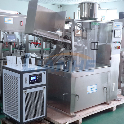 Döner Otomatik Tüp Dolum Makinesi Alüminyum Paslanmaz Çelik Malzeme