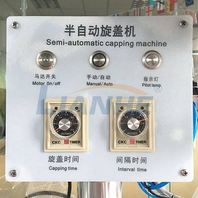 4 Silindirli Yarı Otomatik Şişe Kapatma Makinesi 220V / 110V