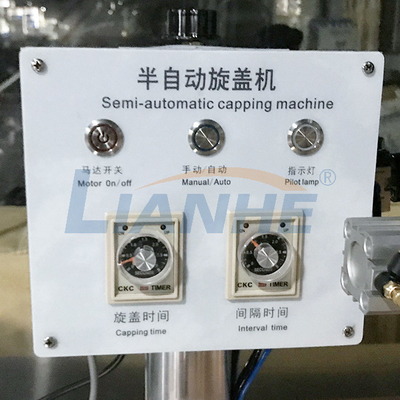 Masaüstü Küçük Şişe Kapatma Makinesi Yarı Otomatik 30-40 Kapak/Dk