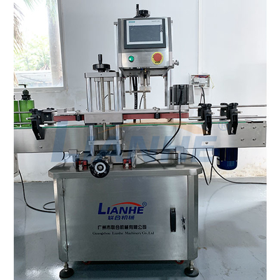 Sızdırmaz PLC Otomatik Şişe Kapatma Makinesi 30-50 Kapak/Dk