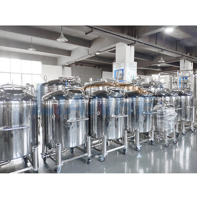 LIANHE Gıda Sınıfı Paslanmaz Çelik Depolama Tankı Kozmetik Karıştırma için Hareketli