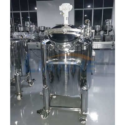 Pneumatic Mixing Agitator Storage Tank 500L SUS316 / 304 Stainless Steel