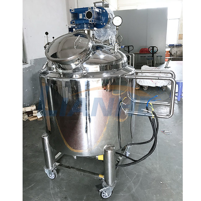 Mühürlü Tip 500L Paslanmaz Çelik Karıştırma Tankları, Hareketli Kozmetik Karıştırma Ekipmanları