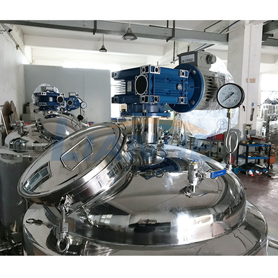 Mühürlü Tip 500L Paslanmaz Çelik Karıştırma Tankları, Hareketli Kozmetik Karıştırma Ekipmanları