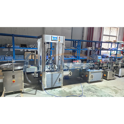 Tek Nozul 380V Sıvı Dolum Makinesi Paslanmaz PLC Kontrolü